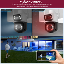 Carregar imagem no visualizador da galeria, Câmera de Segurança - Wifi - 4k Ultra HD - Visão Dupla Pro