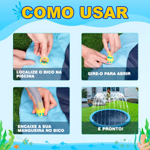 Carregar imagem no visualizador da galeria, Piscina Infantil Para Crianças e Cães com Chafariz | DiverteKids