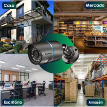 Carregar imagem no visualizador da galeria, Câmera CFTV C/ Sensor de Movimento FullHD 4K a Prova D&#39;água
