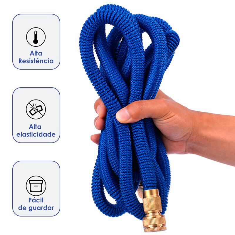 Mangueira Expansível de Microfibra de Alta Pressão | MAGICWATER + Conexões de Brinde