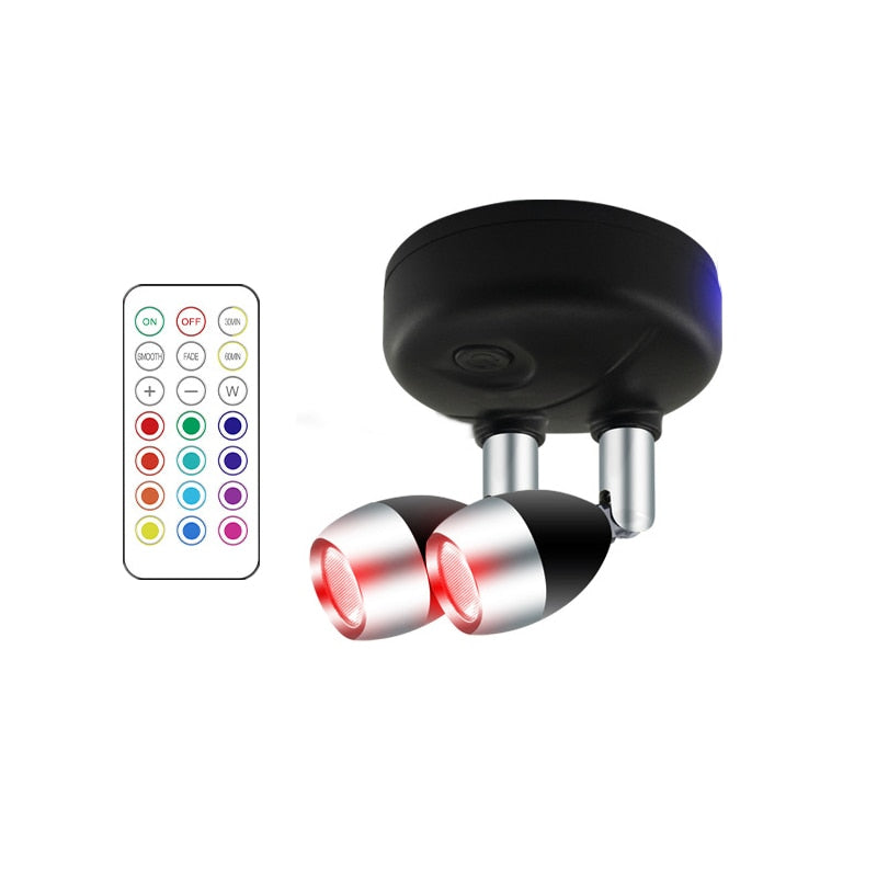 Spot Flexível Duplo Luz de LED com 13 Cores e Controle Remoto